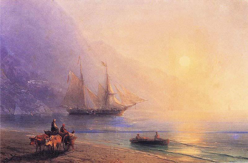 Ivan Aivazovsky Loading Provisions off the Crimean Coast